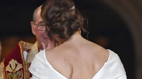 PA Princess Eugenie during her wedding ceremony