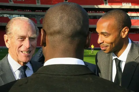 Getty Images Prince Philip opening Arsenal's Emirates Stadium (2006)