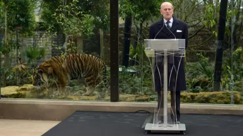Getty Images Prince Philip at London Zoo