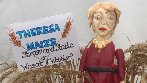 Lambeth Country Show Theresa May made of vegetables