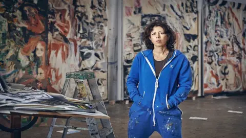 Blenheim Art Foundation Cecily Brown in her studio